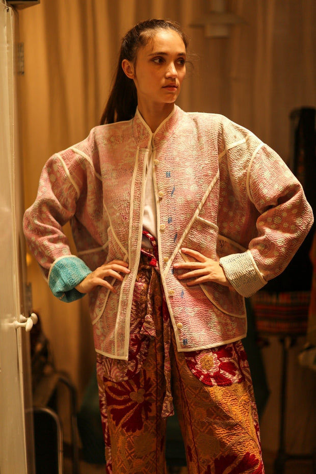 KANTHA JACKET HENIA - sustainably made MOMO NEW YORK sustainable clothing, coatandjacket slow fashion
