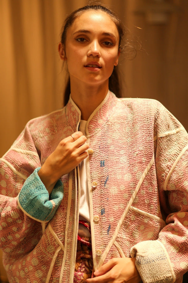KANTHA JACKET HENIA - sustainably made MOMO NEW YORK sustainable clothing, coatandjacket slow fashion