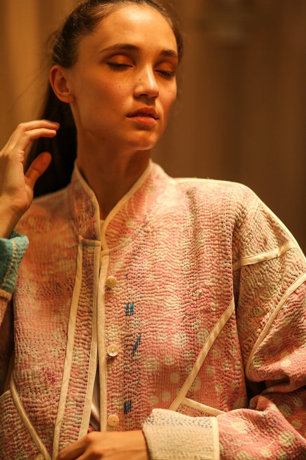 KANTHA JACKET HENIA - sustainably made MOMO NEW YORK sustainable clothing, coatandjacket slow fashion