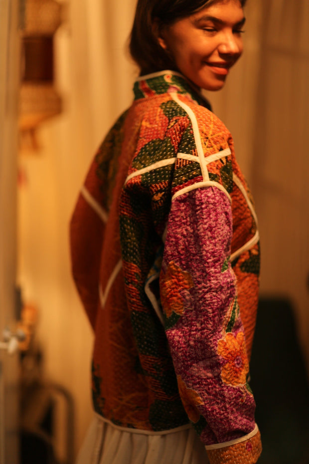 KANTHA JACKET JAMIE - sustainably made MOMO NEW YORK sustainable clothing, coatandjacket slow fashion