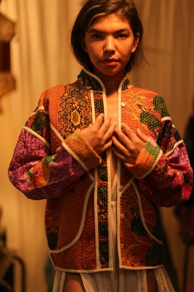 KANTHA JACKET JAMIE - sustainably made MOMO NEW YORK sustainable clothing, coatandjacket slow fashion