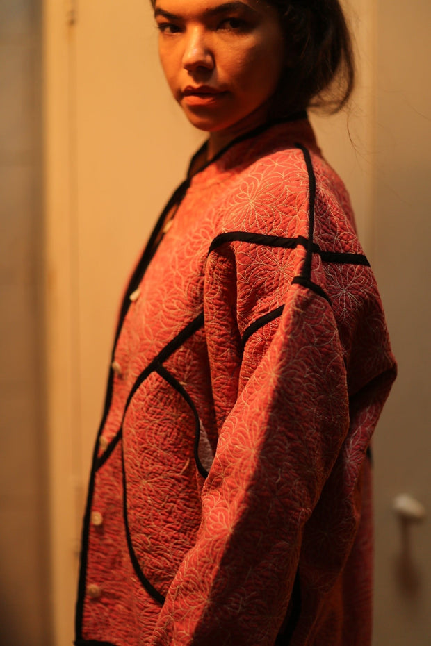 KANTHA JACKET JEROME - sustainably made MOMO NEW YORK sustainable clothing, coatandjacket slow fashion