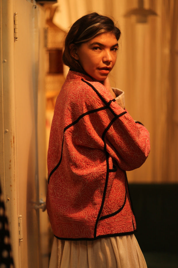 KANTHA JACKET JEROME - sustainably made MOMO NEW YORK sustainable clothing, coatandjacket slow fashion