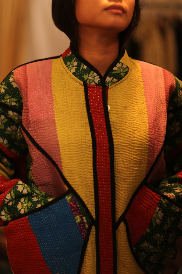 KANTHA JACKET MAYAN - sustainably made MOMO NEW YORK sustainable clothing, coatandjacket slow fashion
