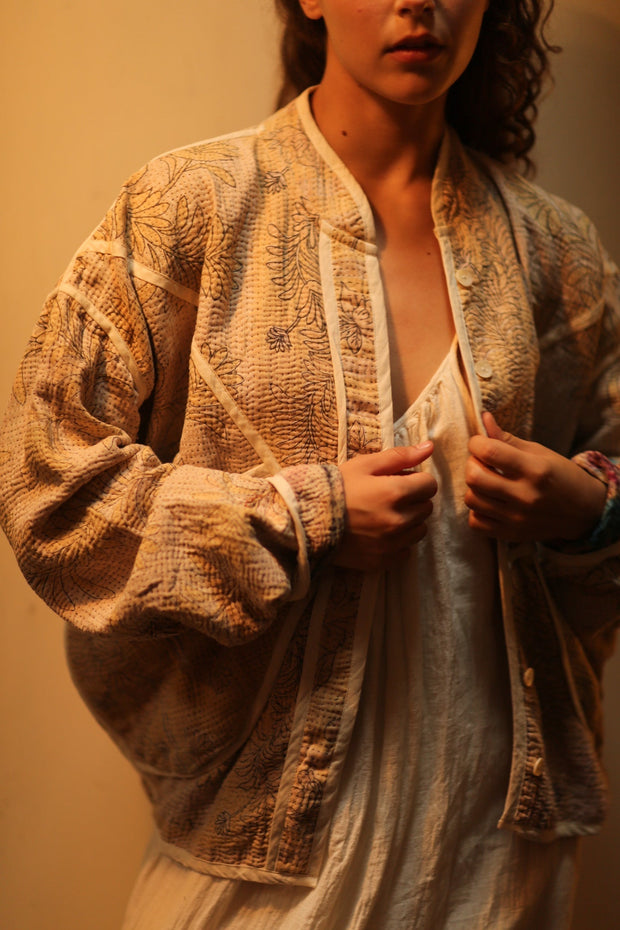 KANTHA JACKET MIRJA - sustainably made MOMO NEW YORK sustainable clothing, coatandjacket slow fashion