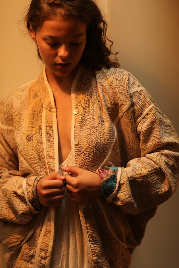 KANTHA JACKET MIRJA - sustainably made MOMO NEW YORK sustainable clothing, coatandjacket slow fashion