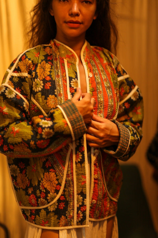 KANTHA JACKET NATCHA WANIT - sustainably made MOMO NEW YORK sustainable clothing, coatandjacket slow fashion