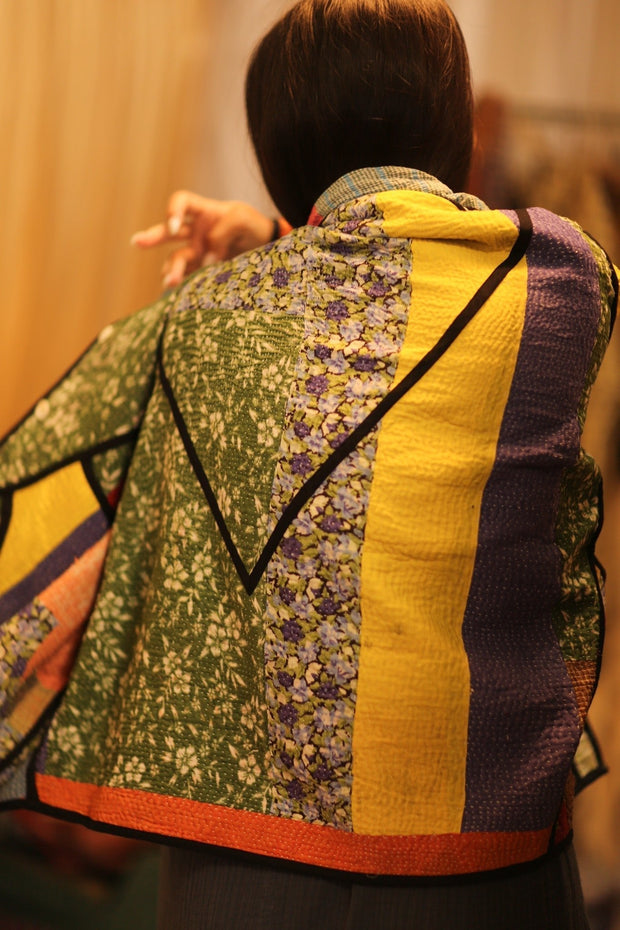 KANTHA JACKET NICHIEME - sustainably made MOMO NEW YORK sustainable clothing, coatandjacket slow fashion