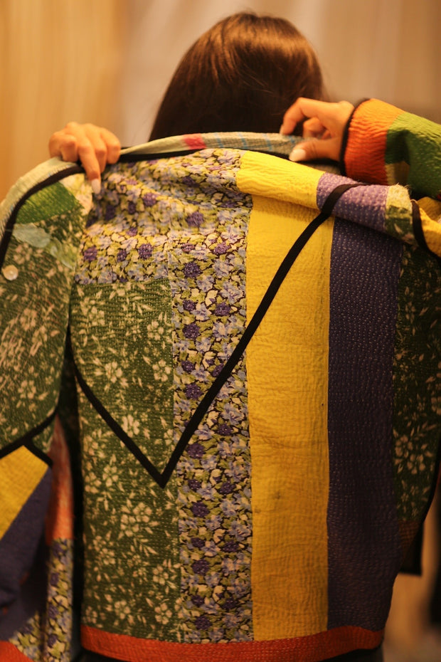 KANTHA JACKET NICHIEME - sustainably made MOMO NEW YORK sustainable clothing, coatandjacket slow fashion