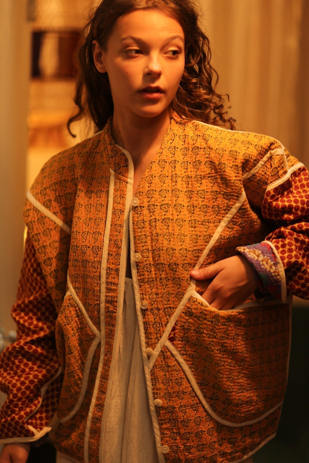 KANTHA JACKET OLIVER - sustainably made MOMO NEW YORK sustainable clothing, coatandjacket slow fashion