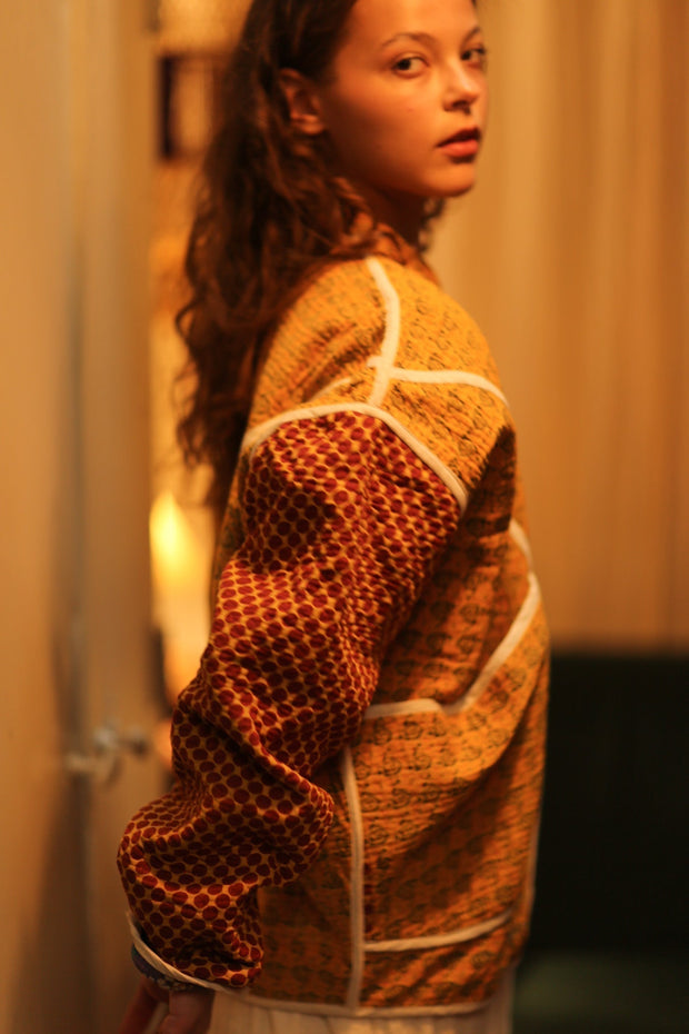 KANTHA JACKET OLIVER - sustainably made MOMO NEW YORK sustainable clothing, coatandjacket slow fashion