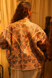KANTHA JACKET PINK KANDA - sustainably made MOMO NEW YORK sustainable clothing, coatandjacket slow fashion