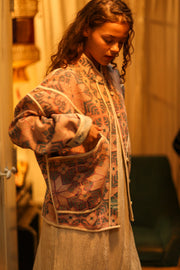 KANTHA JACKET PINK KANDA - sustainably made MOMO NEW YORK sustainable clothing, coatandjacket slow fashion