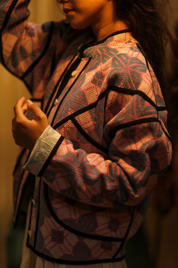 KANTHA JACKET RUBY - sustainably made MOMO NEW YORK sustainable clothing, coatandjacket slow fashion