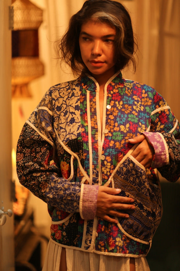 KANTHA JACKET SABI - sustainably made MOMO NEW YORK sustainable clothing, coatandjacket slow fashion