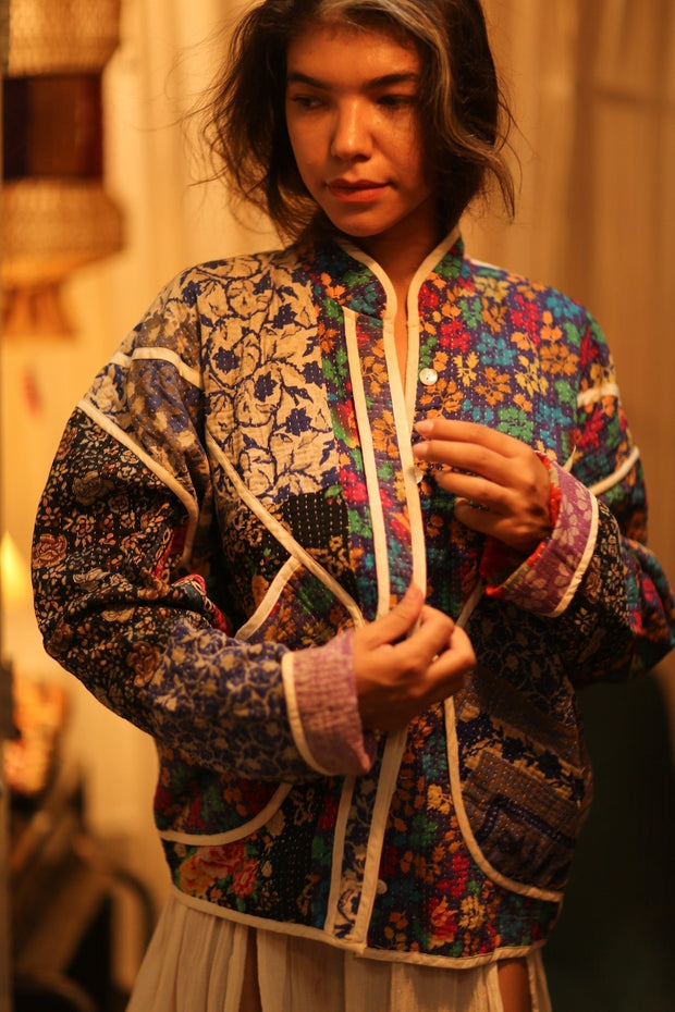 KANTHA JACKET SABI - sustainably made MOMO NEW YORK sustainable clothing, coatandjacket slow fashion
