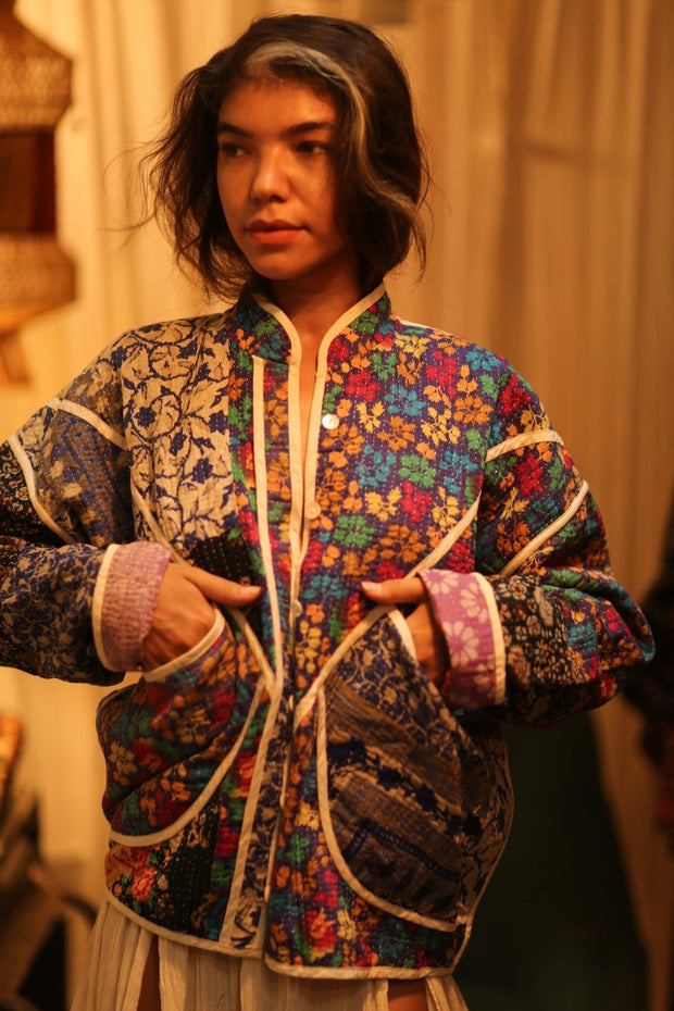 KANTHA JACKET SABI - sustainably made MOMO NEW YORK sustainable clothing, coatandjacket slow fashion