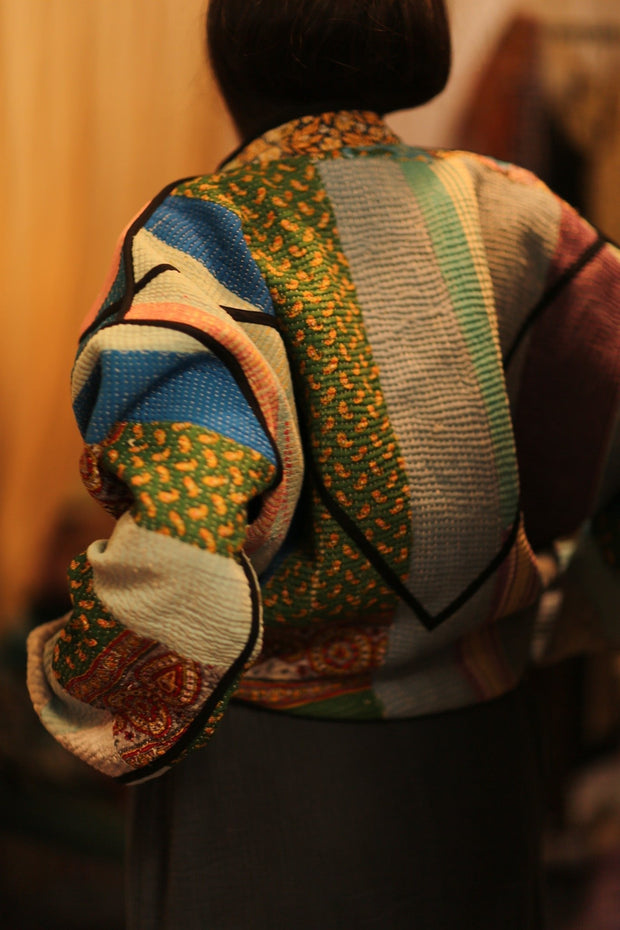 KANTHA JACKET SAMSEN - sustainably made MOMO NEW YORK sustainable clothing, coatandjacket slow fashion