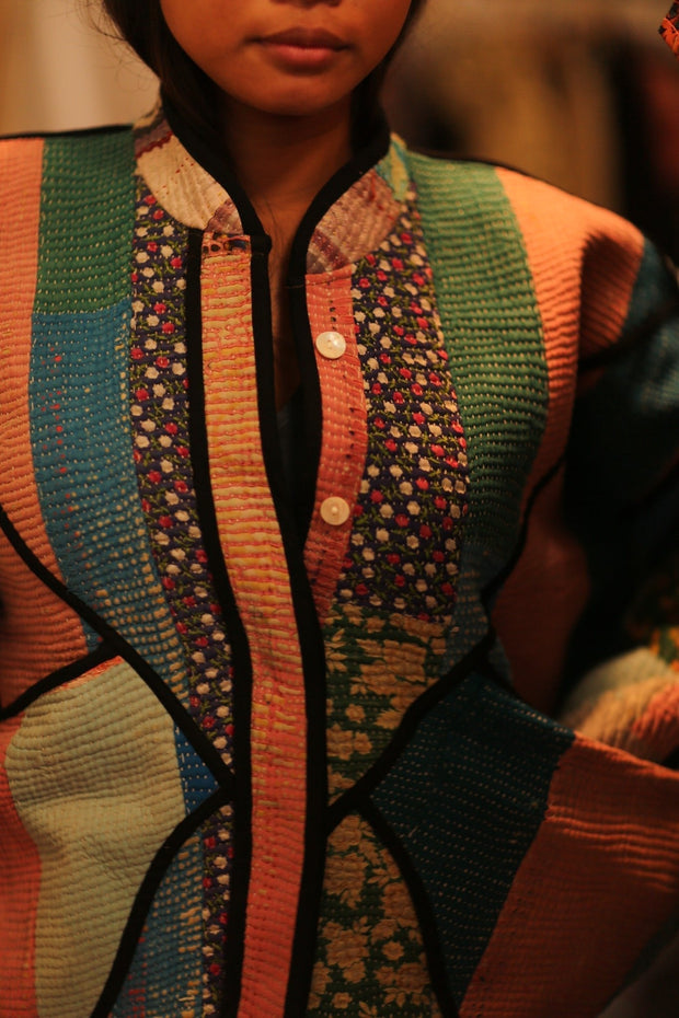 KANTHA JACKET SAMSEN - sustainably made MOMO NEW YORK sustainable clothing, coatandjacket slow fashion