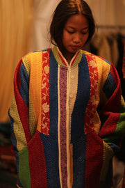 KANTHA JACKET SHEILO - sustainably made MOMO NEW YORK sustainable clothing, coatandjacket slow fashion