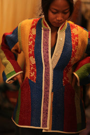 KANTHA JACKET SHEILO - sustainably made MOMO NEW YORK sustainable clothing, coatandjacket slow fashion