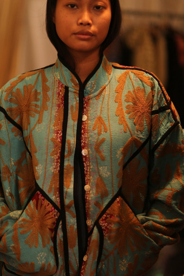 KANTHA JACKET TODOS - sustainably made MOMO NEW YORK sustainable clothing, coatandjacket slow fashion