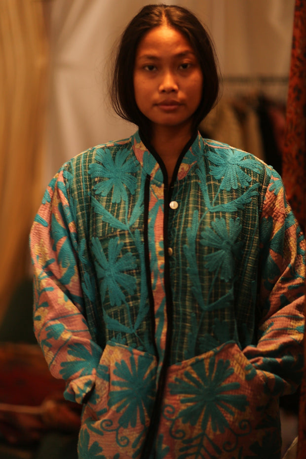 KANTHA JACKET VUVENUS - sustainably made MOMO NEW YORK sustainable clothing, coatandjacket slow fashion