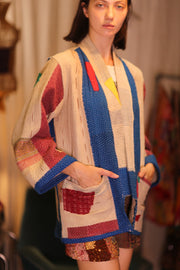 KANTHA KIMONO LAORIS - sustainably made MOMO NEW YORK sustainable clothing, kantha slow fashion