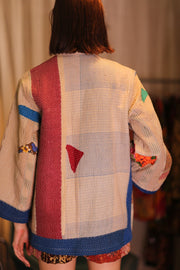 KANTHA KIMONO LAORIS - sustainably made MOMO NEW YORK sustainable clothing, kantha slow fashion