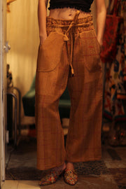 KANTHA PANTS LENA - sustainably made MOMO NEW YORK sustainable clothing, new slow fashion