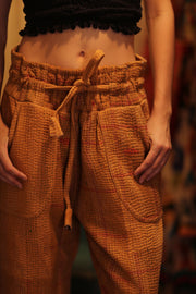 KANTHA PANTS LENA - sustainably made MOMO NEW YORK sustainable clothing, new slow fashion