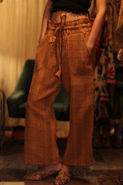 KANTHA PANTS LENA - sustainably made MOMO NEW YORK sustainable clothing, new slow fashion