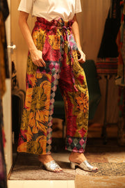 KANTHA PANTS LENA YAELIN - sustainably made MOMO NEW YORK sustainable clothing, embroidered slow fashion
