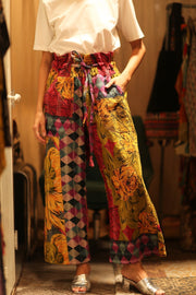 KANTHA PANTS LENA YAELIN - sustainably made MOMO NEW YORK sustainable clothing, embroidered slow fashion