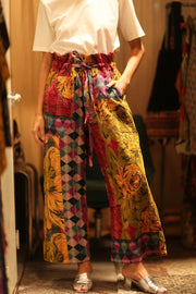 KANTHA PANTS LENA YAELIN - sustainably made MOMO NEW YORK sustainable clothing, embroidered slow fashion