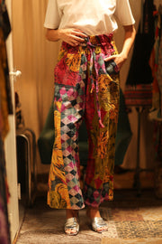 KANTHA PANTS LENA YAELIN - sustainably made MOMO NEW YORK sustainable clothing, embroidered slow fashion