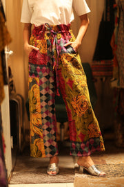 KANTHA PANTS LENA YAELIN - sustainably made MOMO NEW YORK sustainable clothing, embroidered slow fashion