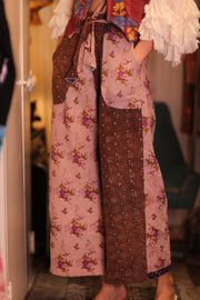 KANTHA TROUSERS LENA GUSTIN - sustainably made MOMO NEW YORK sustainable clothing, kantha slow fashion