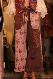 KANTHA TROUSERS LENA GUSTIN - sustainably made MOMO NEW YORK sustainable clothing, kantha slow fashion