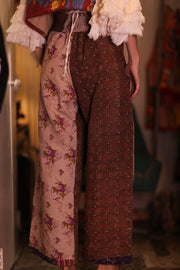 KANTHA TROUSERS LENA GUSTIN - sustainably made MOMO NEW YORK sustainable clothing, kantha slow fashion