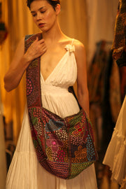 LALANA EMBROIDERED BAG - sustainably made MOMO NEW YORK sustainable clothing, bag slow fashion