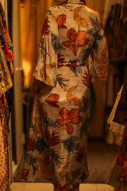 LEAF BUTTON DOWN DRESS RUTH - sustainably made MOMO NEW YORK sustainable clothing, dress slow fashion