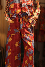 LENA KANTHA TROUSERS BERRIED - sustainably made MOMO NEW YORK sustainable clothing, new slow fashion