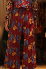 LENA KANTHA TROUSERS BERRIED - sustainably made MOMO NEW YORK sustainable clothing, new slow fashion