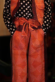 LENA KANTHA TROUSERS CARROT - sustainably made MOMO NEW YORK sustainable clothing, embroidered slow fashion