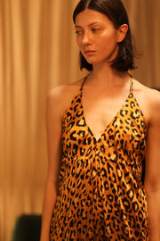 LEO PRINT DRESS HANNAH - sustainably made MOMO NEW YORK sustainable clothing, dress slow fashion