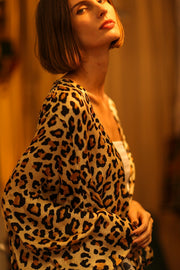 LEO PRINT XXL SILK KIMONO PINA - sustainably made MOMO NEW YORK sustainable clothing, bestseller slow fashion