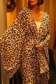 LEO PRINT XXL SILK KIMONO PINA - sustainably made MOMO NEW YORK sustainable clothing, bestseller slow fashion