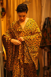 LEO PRINT XXL WING KIMONO PINA - sustainably made MOMO NEW YORK sustainable clothing, bestseller slow fashion