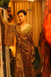 LEO PRINT XXL WING KIMONO PINA - sustainably made MOMO NEW YORK sustainable clothing, bestseller slow fashion